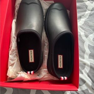 Hunter Black Slip-On Shoes